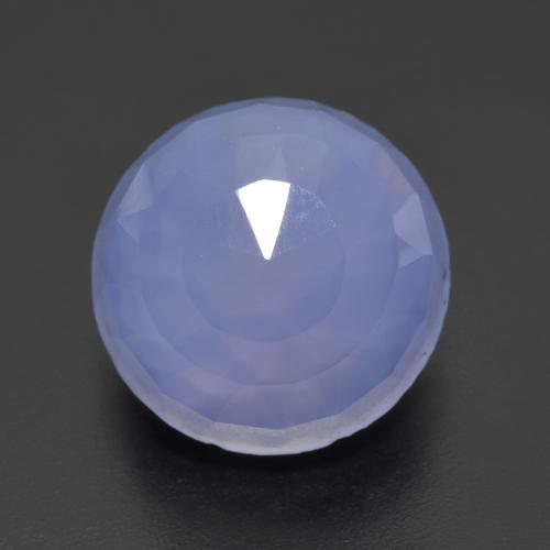 Light Blue Chalcedony Gem - 8ct Round Rose-Cut (ID: 609959)