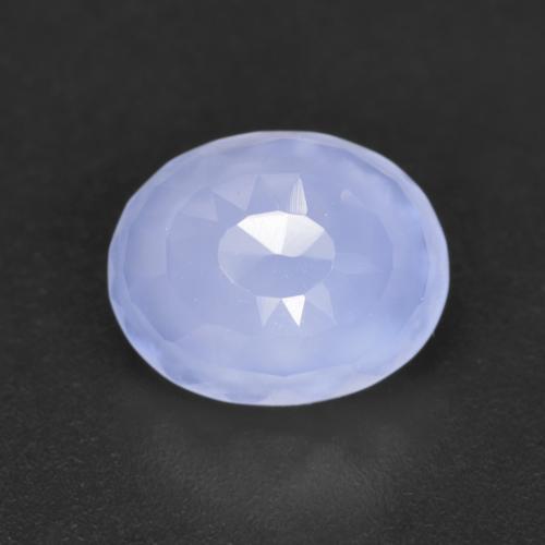 Светло-синий Халцедон Камень - 2.8ct Форма Овал смешанная огранка (ID: 623909)