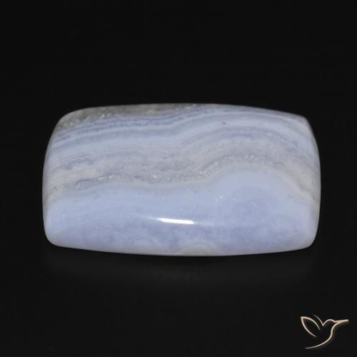 Chalcedony Gemstone in 27 x 20 mm (calibrated) Size for Sale, Chalcedony Stone in Light Blue Color