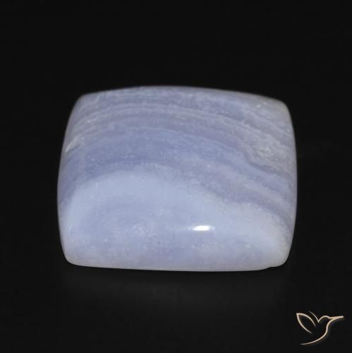 Chalcedony Gemstone in 18 x 17.4 mm Size for Sale, Chalcedony Stone in Light Purplish Blue Color
