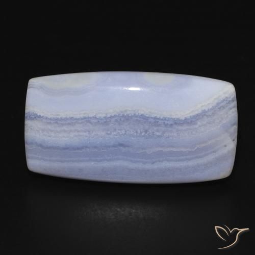 19.39ct Natural Light Blue Chalcedony, Cushion, Opaque