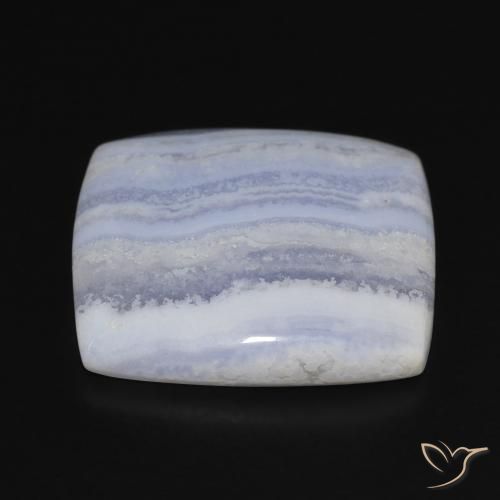 Chalcedony Gemstone in 22.7 x 21.5 mm Size for Sale, Chalcedony Stone in Light Sky Blue Color