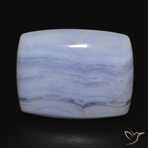 29.00ct Natural Light Blue Chalcedony, Cushion, Opaque