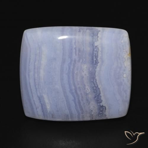 23.32ct Natural Light Purplish Blue Chalcedony, Cushion, Opaque