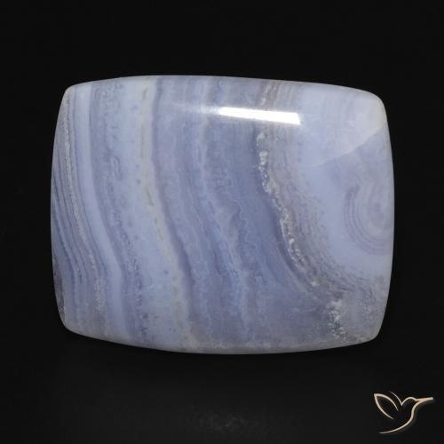 20.91ct Natural Light Purplish Blue Chalcedony, Cushion, Opaque