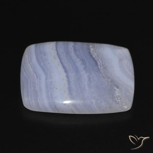 Chalcedony Gemstone in 23 x 19.2 mm Size for Sale, Chalcedony Stone in Light Purplish Blue Color