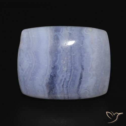 Calcédoine coussin 15,9 ct, 19,2 x 15,4 mm du Brésil, Photo A