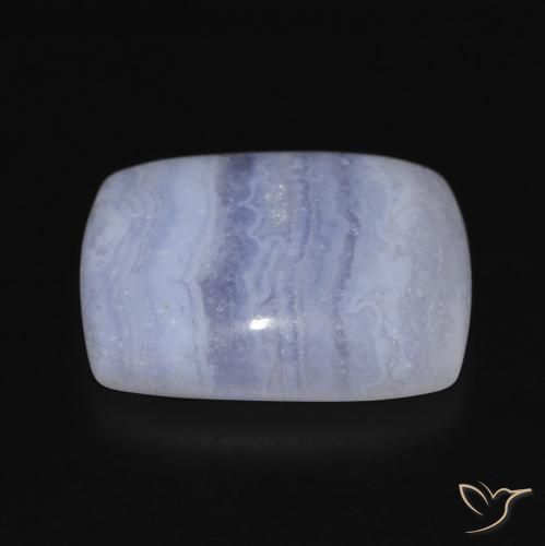 Chalcedony Gemstone in 20 x 15 mm (calibrated) Size for Sale, Chalcedony Stone in Light Purplish Blue Color