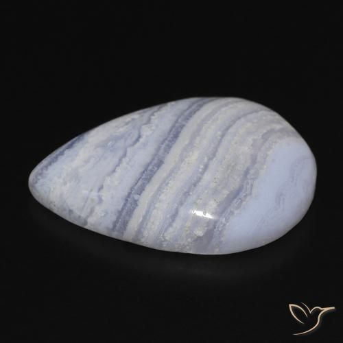 Chalcedony Gemstone in 25 x 18 mm (calibrated) Size for Sale, Chalcedony Stone in Light Sky Blue Color