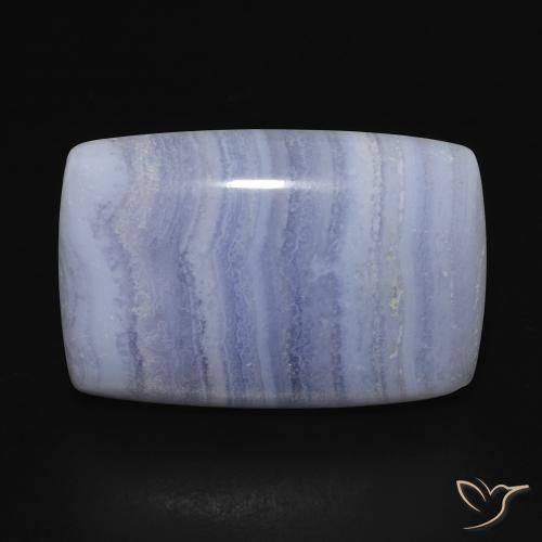17.49ct Natural Light Blue Chalcedony, Cushion, Opaque