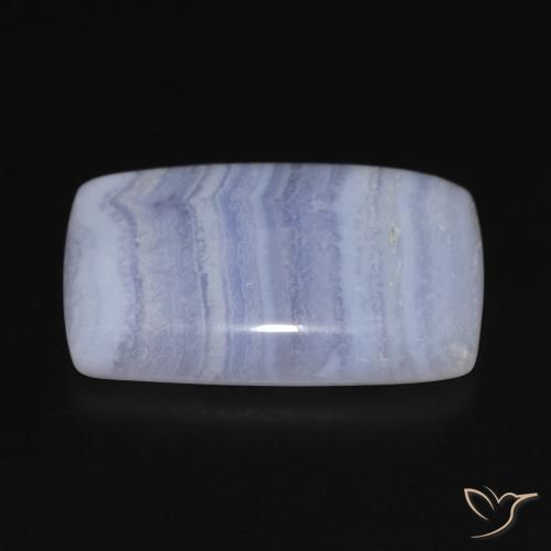 Chalcedony Gemstone in 22.7 x 15.5 mm Size for Sale, Chalcedony Stone in Light Blue Color