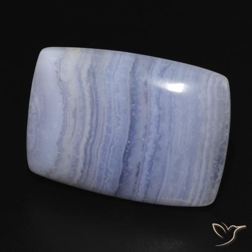 23.03 ct Blue Chalcedony Stone, Natural Chalcedony in Cushion Cabochon Shape for Sale