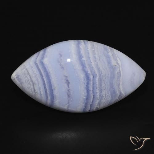 22.29 ct Marquise Chalcedony, 30.9 x 16.9 mm From Brazil, Photo A