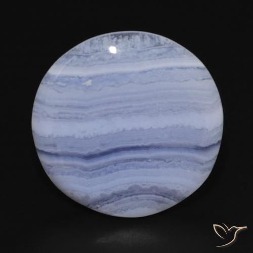 18.92ct Natural Purplish Blue Chalcedony, Round, Opaque