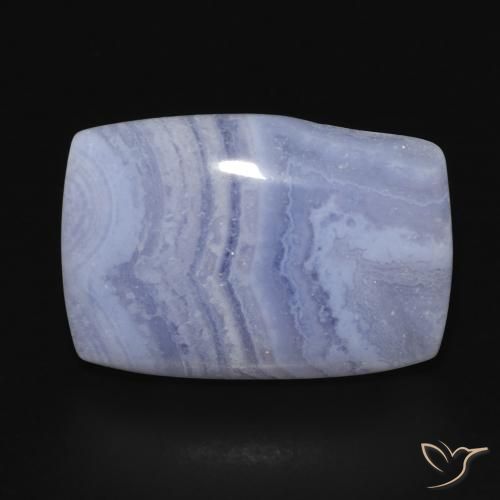 18.23ct Natural Light Purplish Blue Chalcedony, Cushion, Opaque