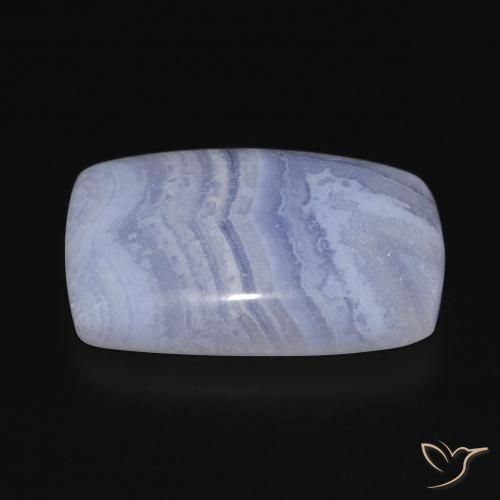 Chalcedony Gemstone in 22.6 x 15.6 mm Size for Sale, Chalcedony Stone in Light Purplish Blue Color