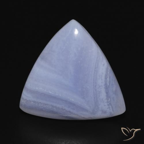 16.1 ct Trillion Chalcedony, 22.2 x 21.2 mm From Brazil, Photo A