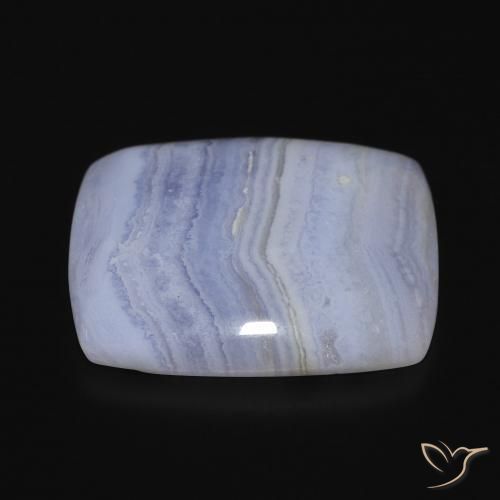 Chalcedony Gemstone in 24.4 x 21.8 mm Size for Sale, Chalcedony Stone in Light Blue Color