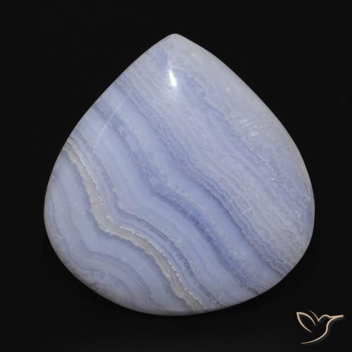 20.04 ct Pear Chalcedony, 23.7 x 22.5 mm From Brazil, Photo A