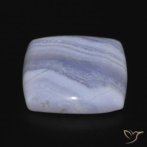 Chalcedony Gemstone in 21 x 20.6 mm Size for Sale, Chalcedony Stone in Light Purplish Blue Color