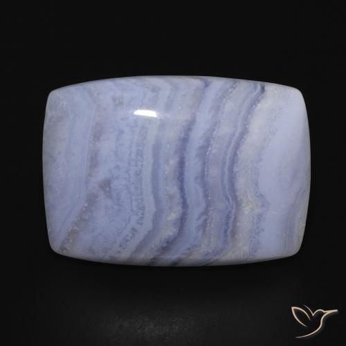 17.67ct Natural Light Blue Chalcedony, Cushion, Opaque