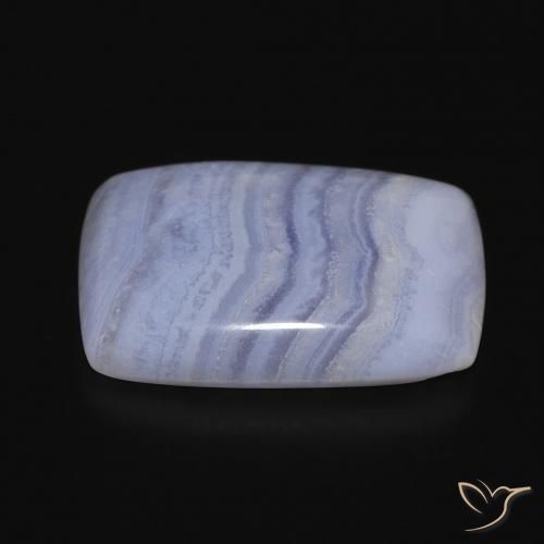 Chalcedony Gemstone in 21.8 x 15.9 mm Size for Sale, Chalcedony Stone in Light Blue Color