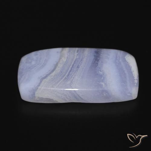 Chalcedony Gemstone in 25.8 x 15.1 mm Size for Sale, Chalcedony Stone in Light Blue Color