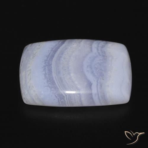 Chalcedony Gemstone in 21.3 x 17.1 mm Size for Sale, Chalcedony Stone in Light Blue Color