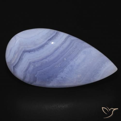 26.46 ct Pear Chalcedony, 33.4 x 17.6 mm From Brazil, Photo A