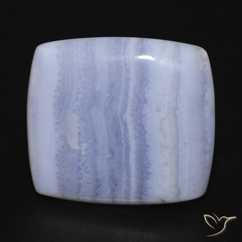 16.98ct Natural Violet Blue Chalcedony, Cushion, Opaque