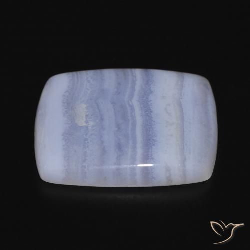 Chalcedony Gemstone in 22 x 19.9 mm Size for Sale, Chalcedony Stone in Violet Blue Color