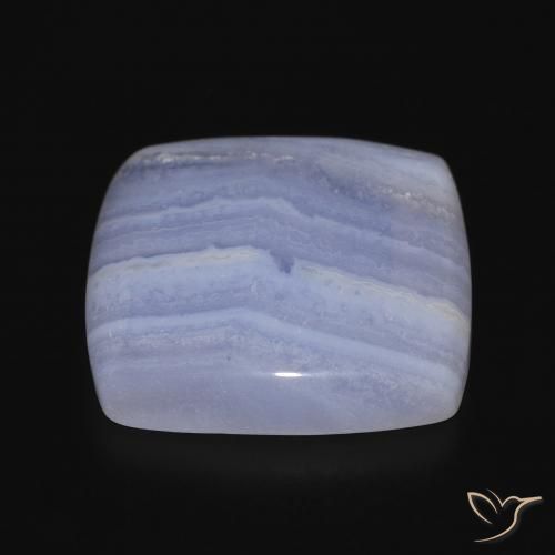 Chalcedony Gemstone in 21 x 20.2 mm Size for Sale, Chalcedony Stone in Violet Blue Color