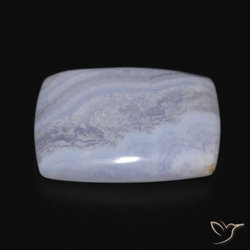 Chalcedony Gemstone in 24 x 20.2 mm Size for Sale, Chalcedony Stone in Violet Blue Color