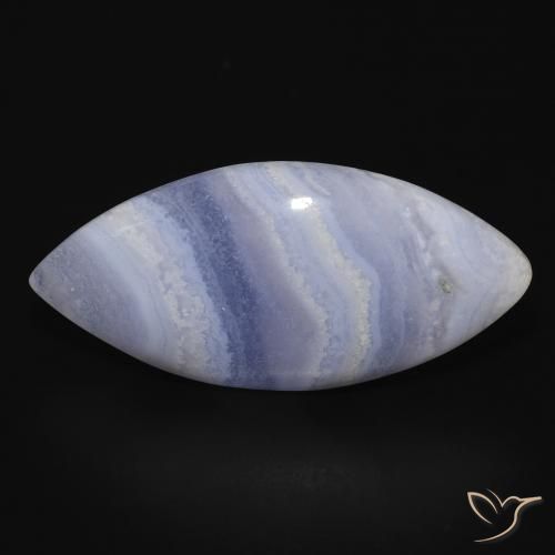 18.49ct Natural Light Blue Chalcedony, Marquise, Opaque