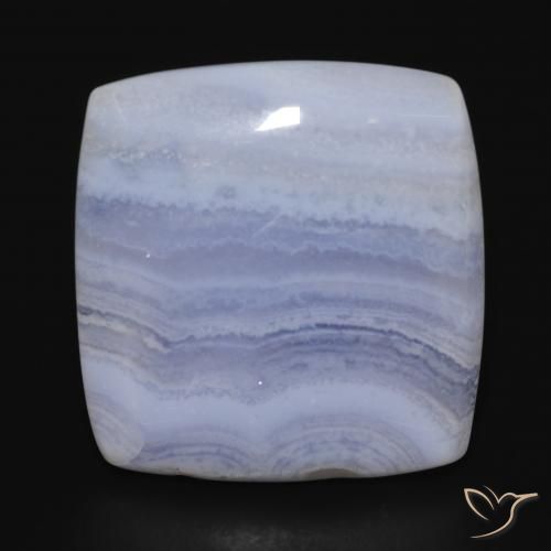 30.02ct Natural Light Blue Chalcedony, Cushion, Opaque