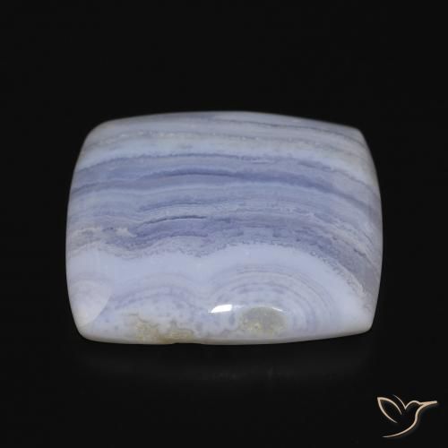 Chalcedony Gemstone in 25 x 23.8 mm Size for Sale, Chalcedony Stone in Light Blue Color
