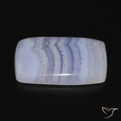 Chalcedony Gemstone in 23.1 x 16.3 mm Size for Sale, Chalcedony Stone in Light Blue Color