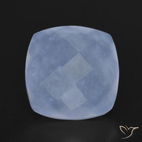 6.33ct Natural Purplish Blue Chalcedony, Cushion, Translucent