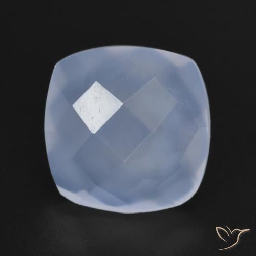 5.83ct Natural Purplish Blue Chalcedony, Cushion, Translucent