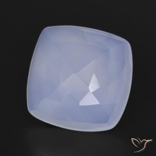 6.05 ct Violet Chalcedony Stone, Natural Chalcedony in Cushion Mixed Cut Shape for Sale