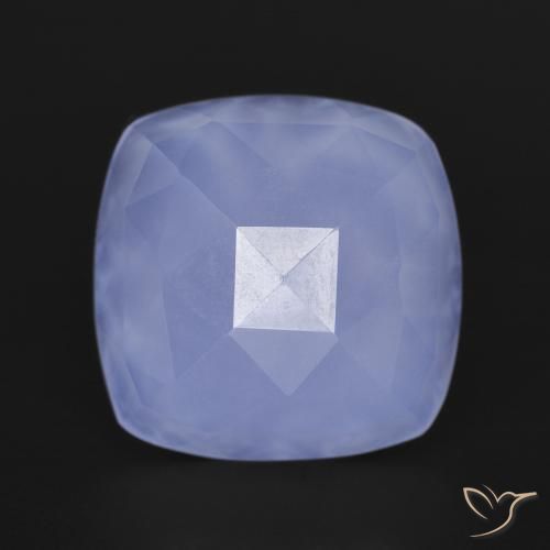 6.67ct Natural Royal Violet Chalcedony, Cushion, Translucent