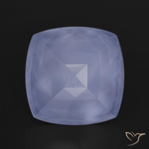 6.84ct Natural Bluish Violet Chalcedony, Cushion, Translucent