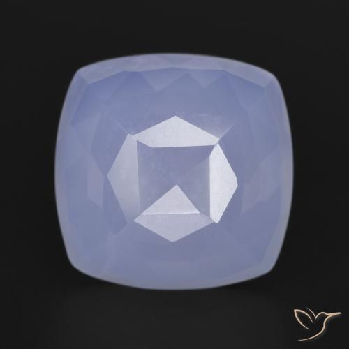 9.35ct Natural Medium Violet Chalcedony, Cushion, Translucent