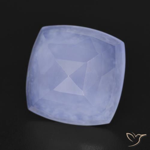 5.97 ct Violet Chalcedony Stone, Natural Chalcedony in Cushion Mixed Cut Shape for Sale