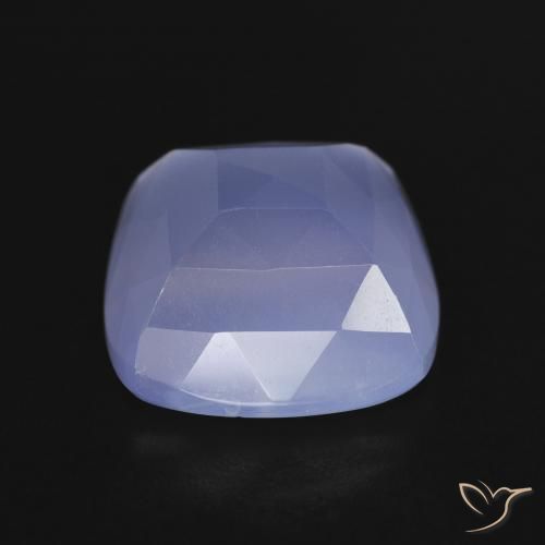 Chalcedony Gemstone in 12 x 12 mm (calibrated) Size for Sale, Chalcedony Stone in Violet Blue Color