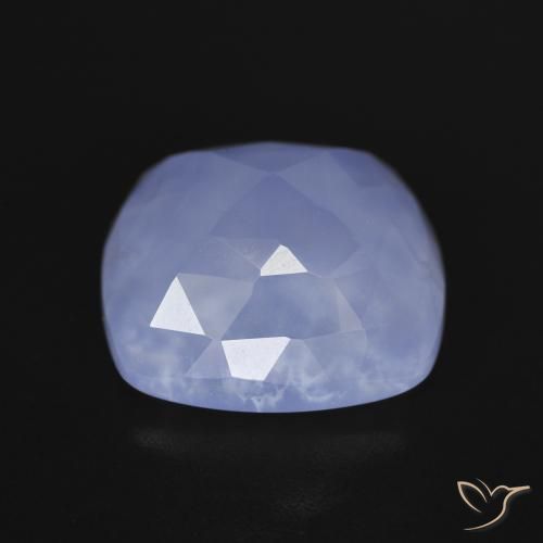 Chalcedony Gemstone in 12 x 12 mm (calibrated) Size for Sale, Chalcedony Stone in Light Blue Color