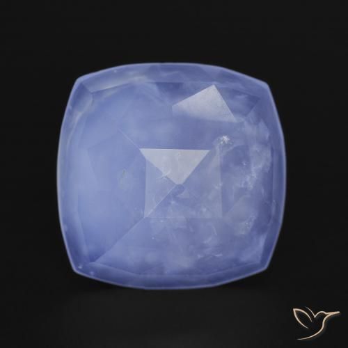 5.77ct Natural Violet Blue Chalcedony, Cushion, Translucent