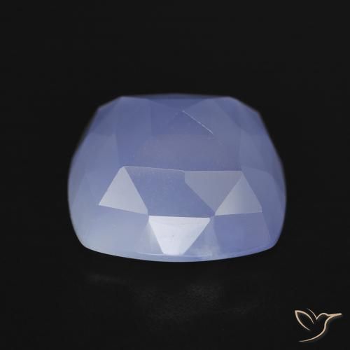 Chalcedony Gemstone in 12 x 12 mm (calibrated) Size for Sale, Chalcedony Stone in Light Blue Color