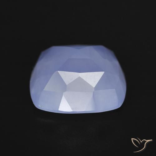 Chalcedony Gemstone in 12 x 12 mm (calibrated) Size for Sale, Chalcedony Stone in Light Purplish Blue Color