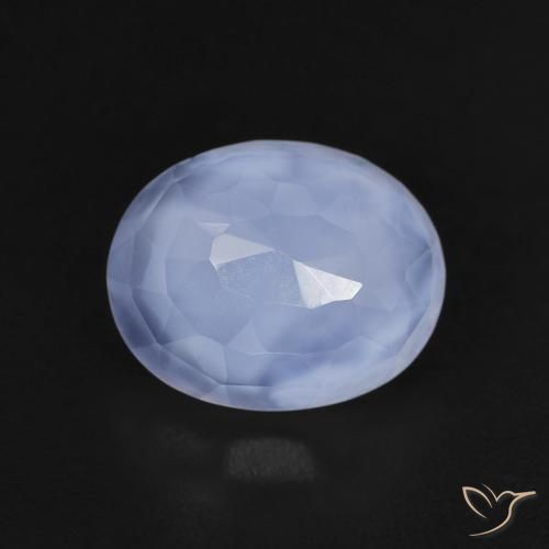 2.41ct Natural Violet Blue Chalcedony, Oval, Transparent